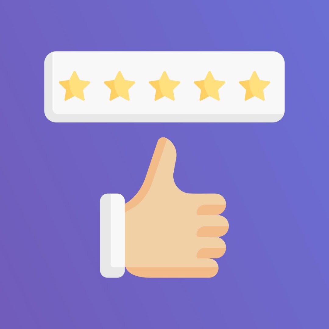 Positive customer reviews with thumbs up and 5-star rating for effective crisis management and reputation recovery strategies